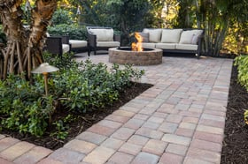 fire pit patio border planting outdoor furniture 2