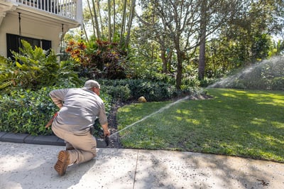 landscape maintenance irrigation crew 4