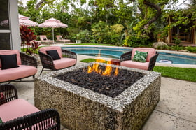 backyard patio pool outdoor seating firepit 2